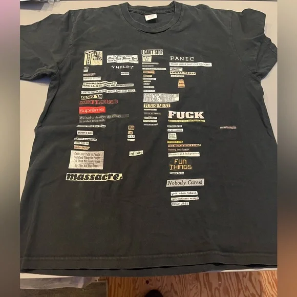 Supreme Black Graphic Tee - Picture 1 of 3